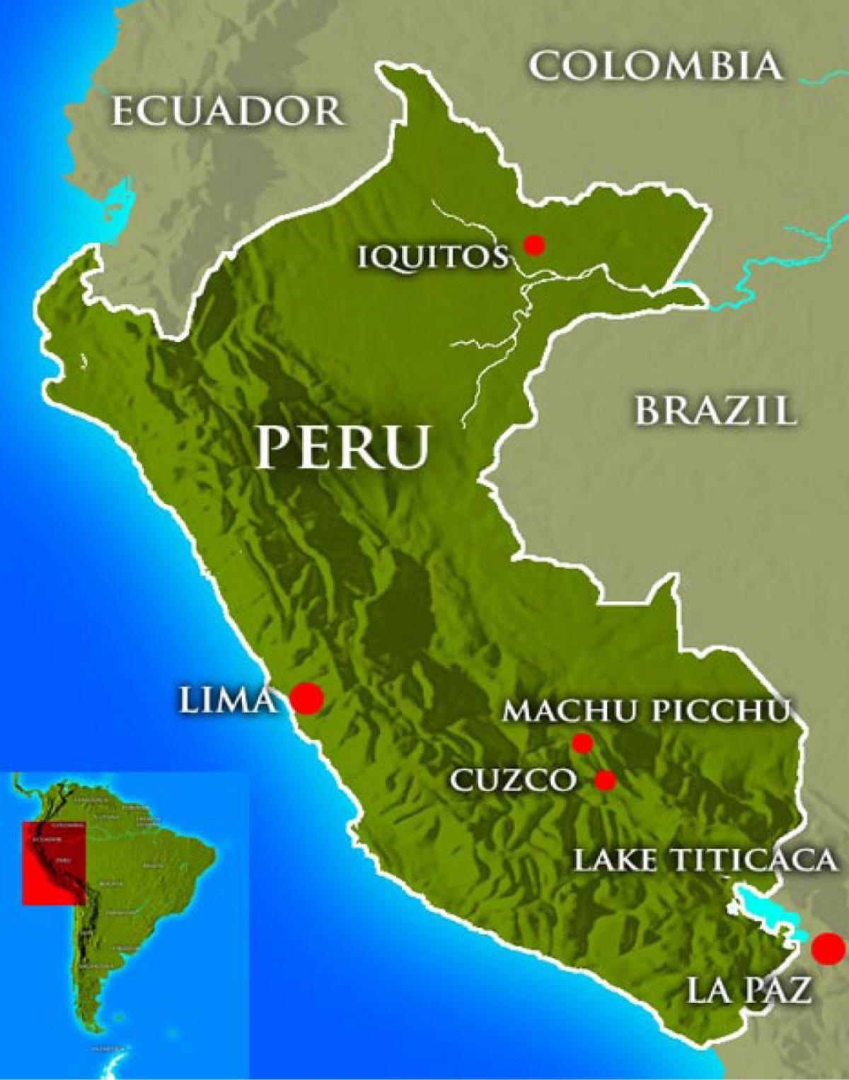 Mapa hiriburua peru