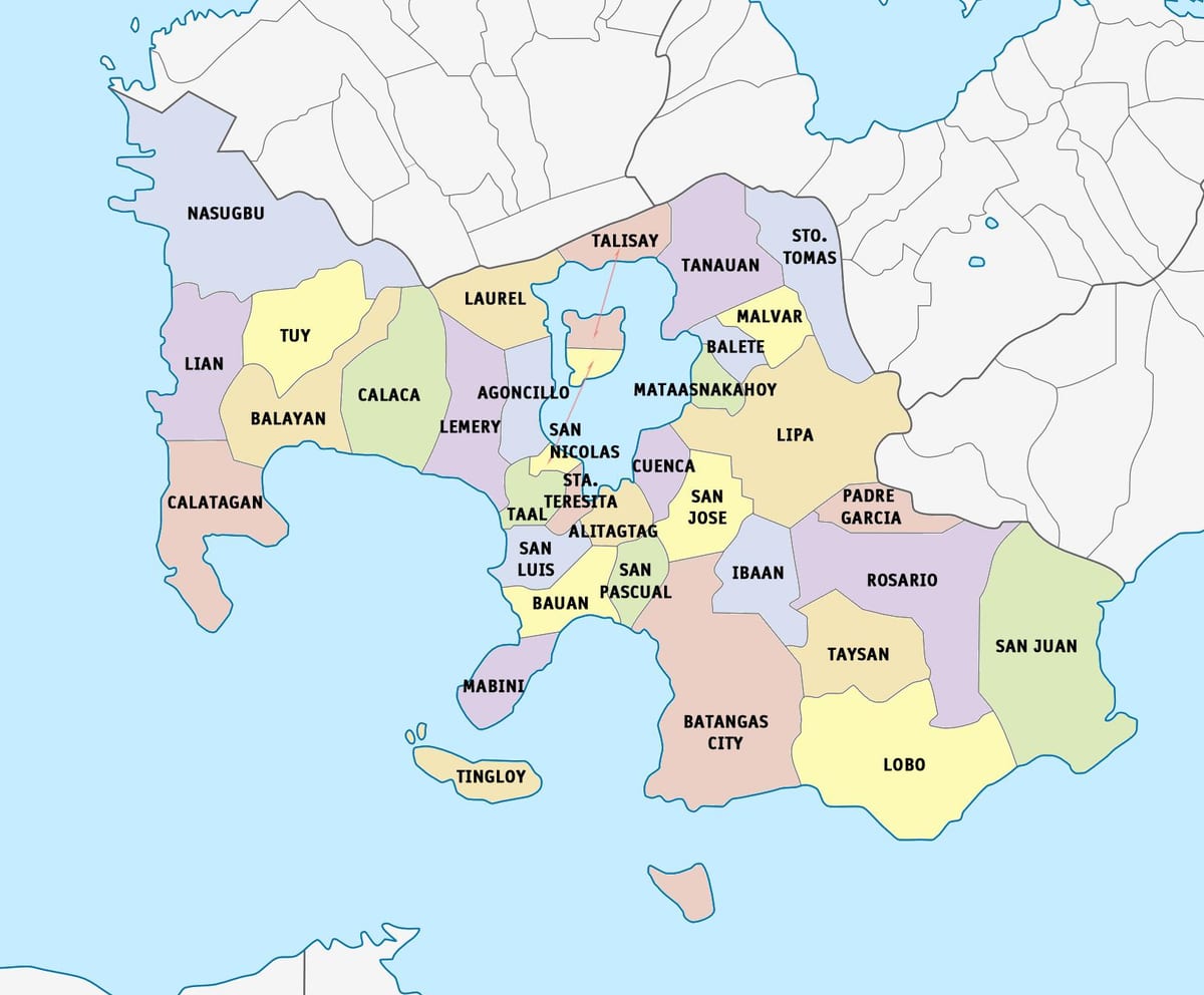 Mapa Lima batangas