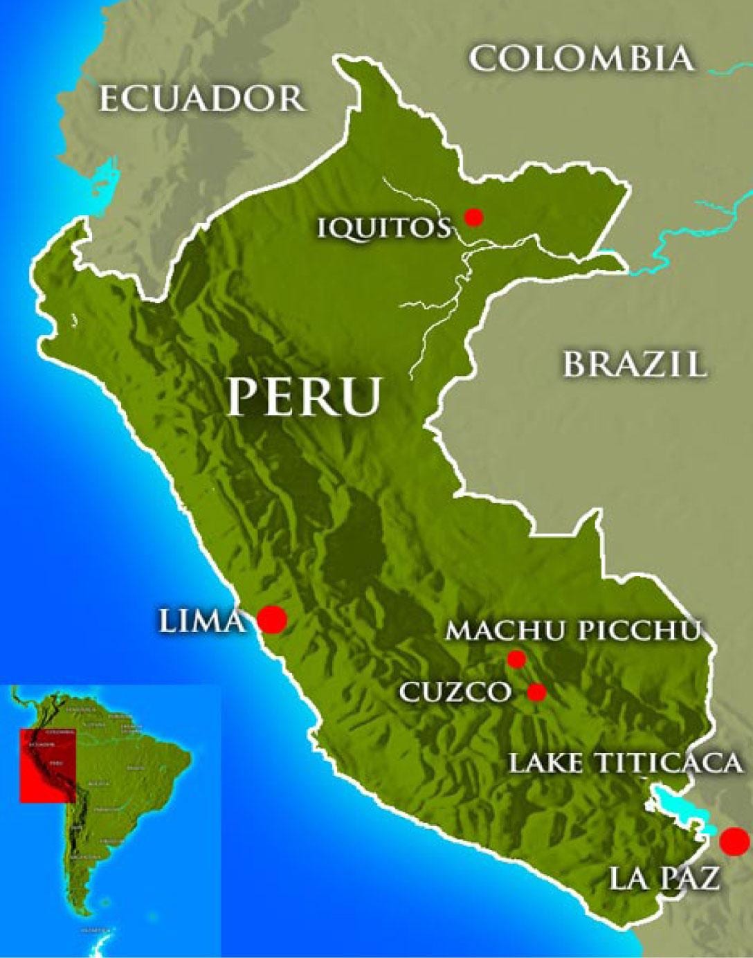 mapa erakutsiz peru