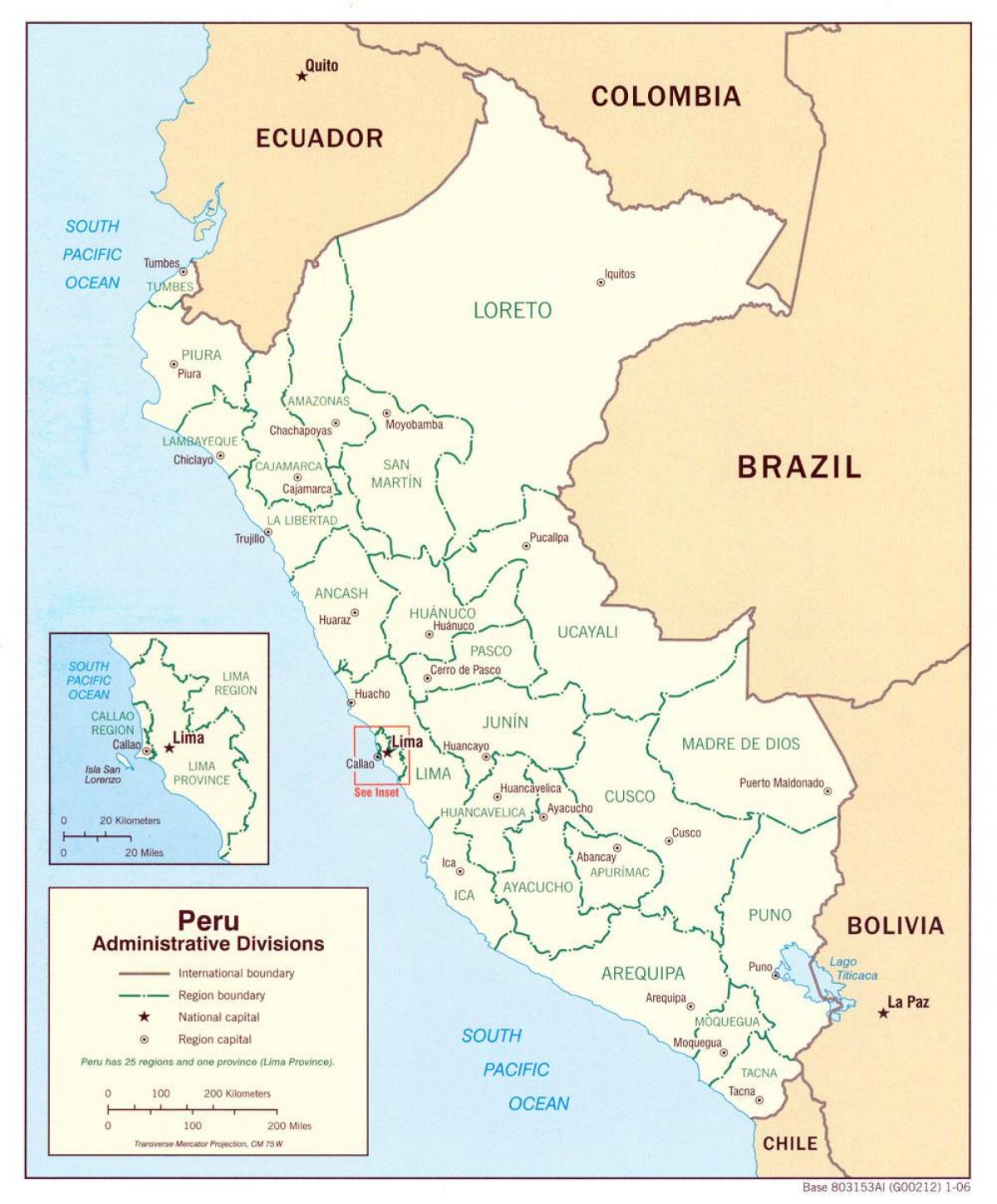 Mapa Lima teknologia zentroa