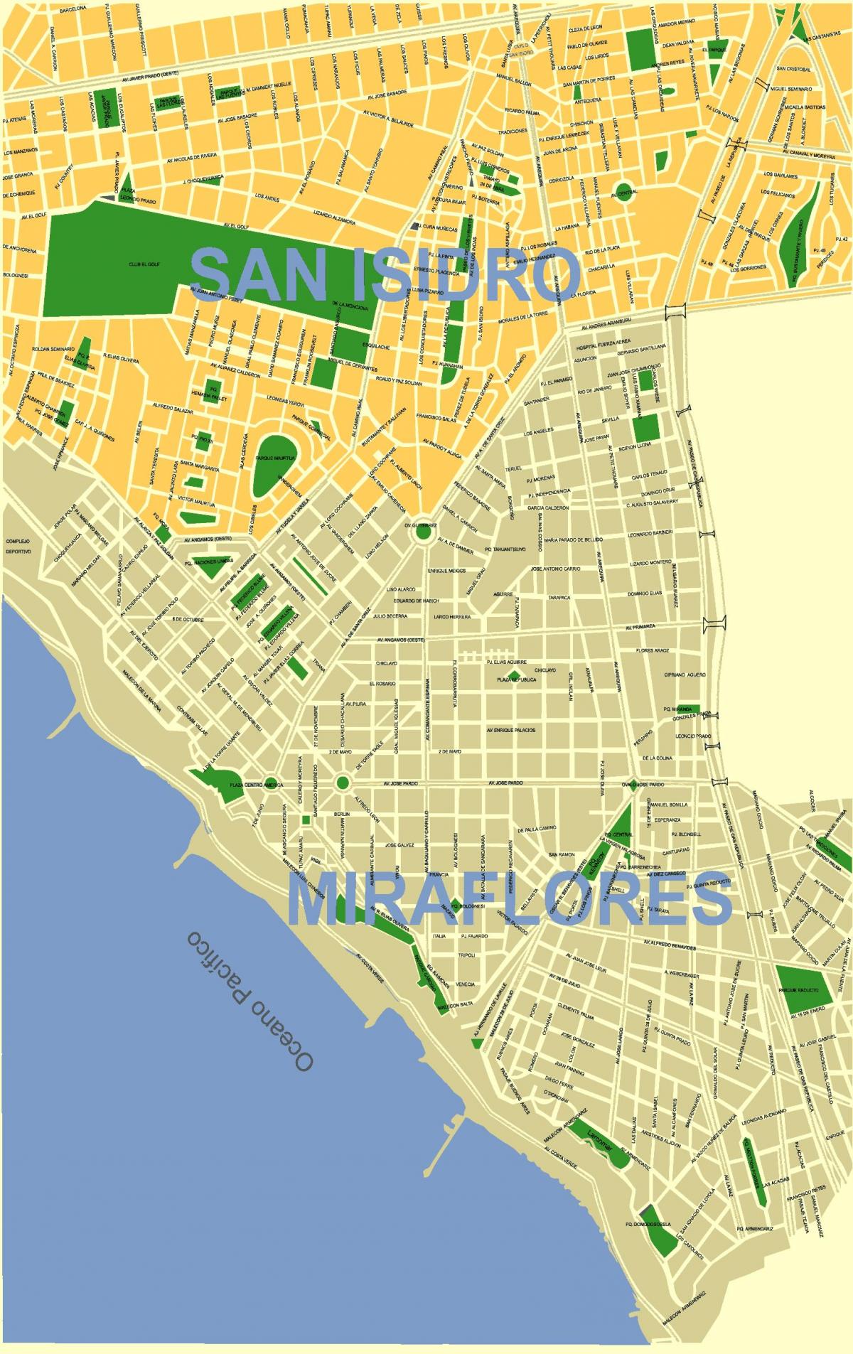 Mapa ima peru auzoetan